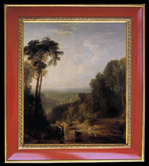 framed  Joseph Mallord William Turner Crossing the brook (mk31), Ta079-4